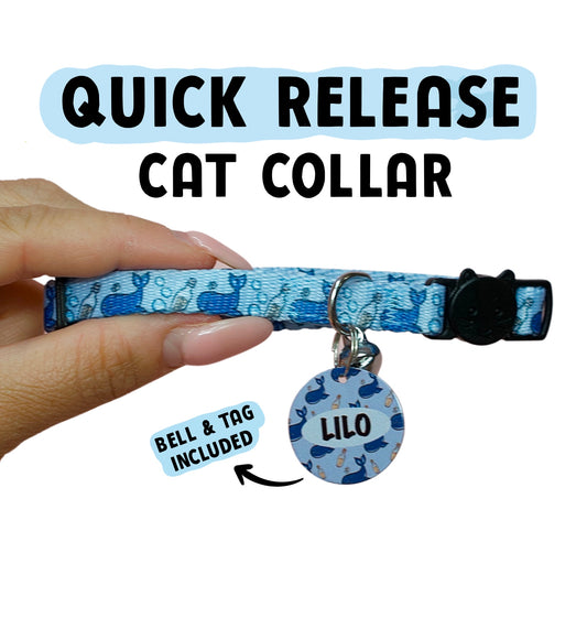 Cat Collars - Whale Hello There