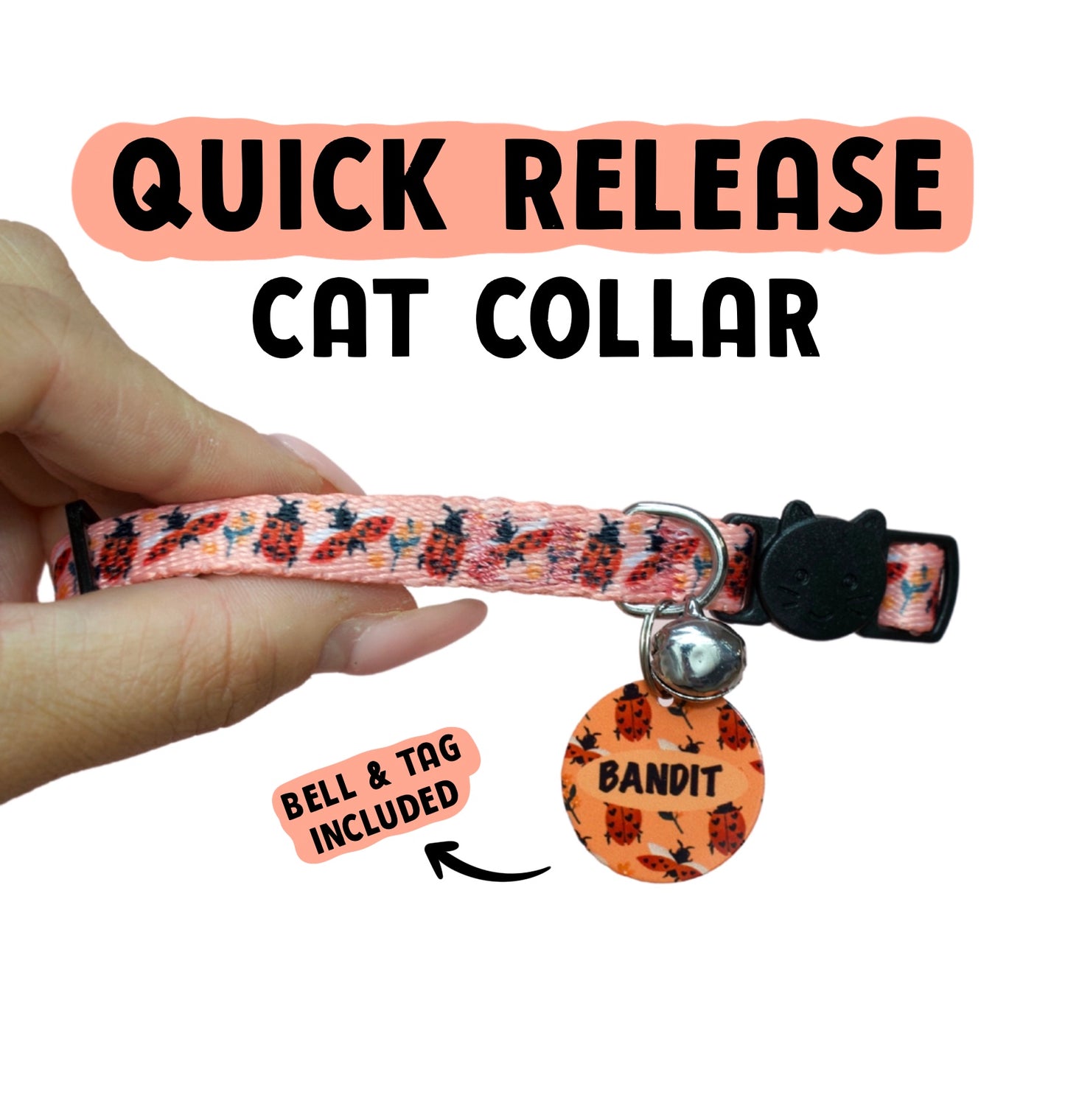 Cat Collars - Snug Like A Ladybug