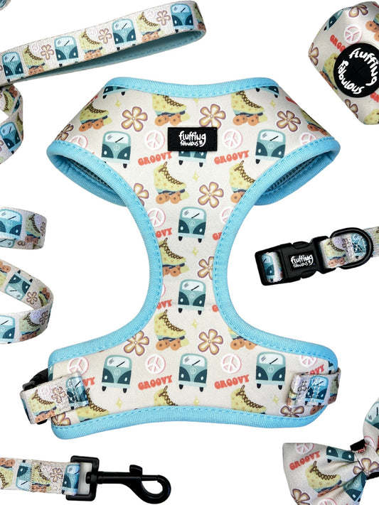 Adjustable Dog Harness - Love, Peace and Pups